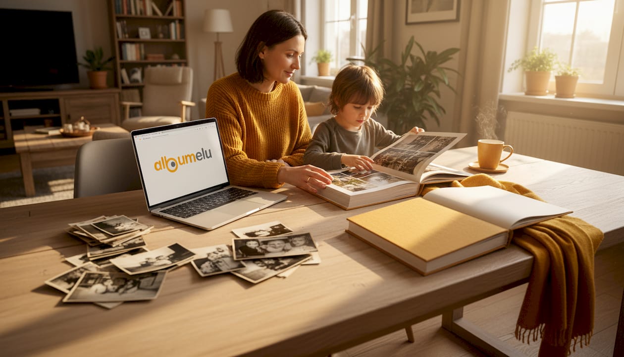 Workflow complet pentru albumul foto de familie personalizat