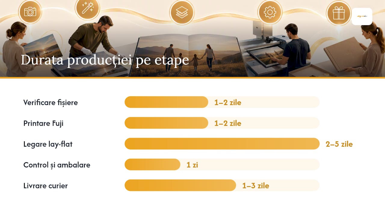 Etapele de realizare ale unui album foto premium