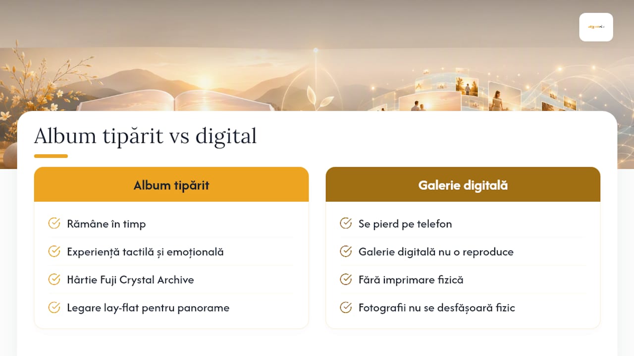 De ce merită un album foto tipărit profesional — overview diagram