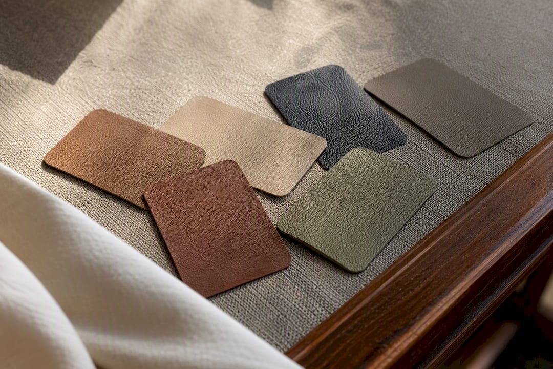 Mostre de materiale pentru coperți de album pe textil