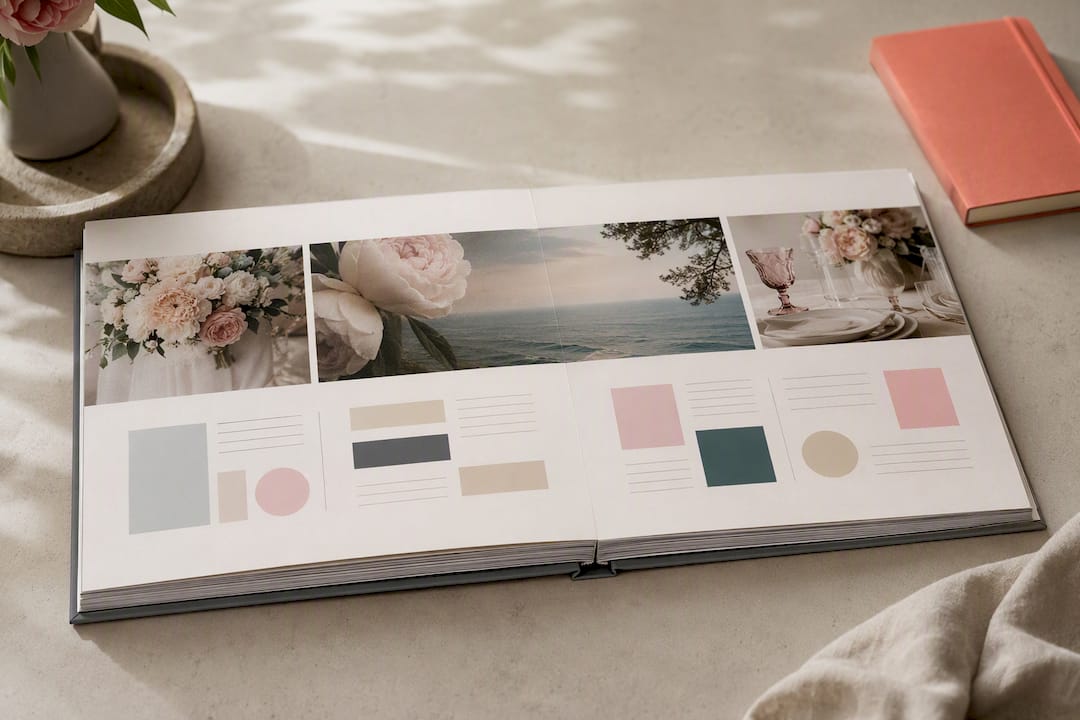 Layout personalizabil într-un album layflat