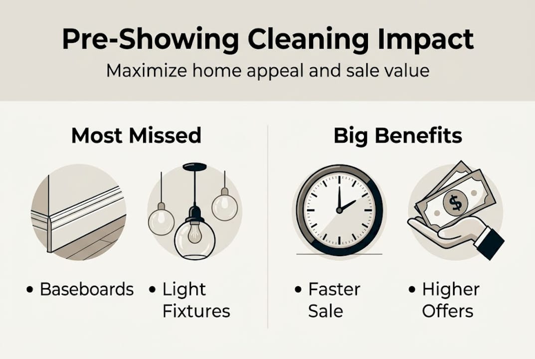 Infographic of cleaning impact on home sale