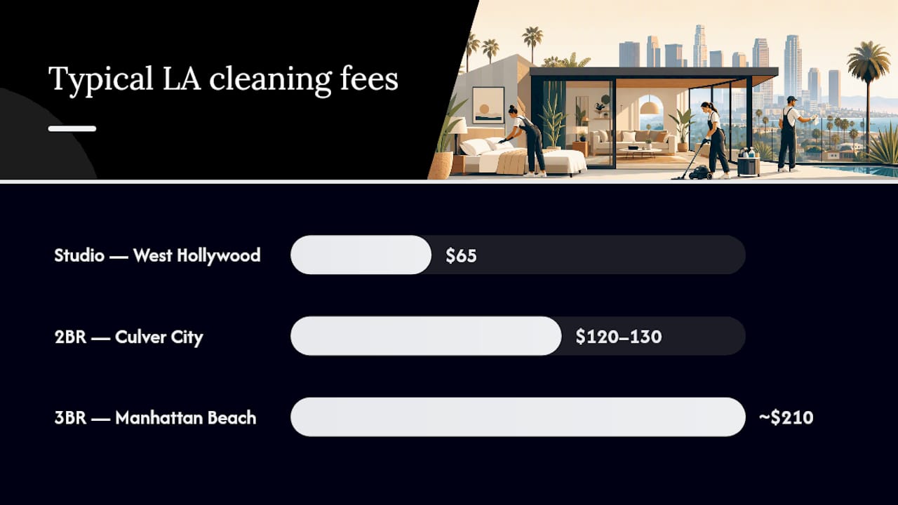 Diagram of cleaning fee calculation steps