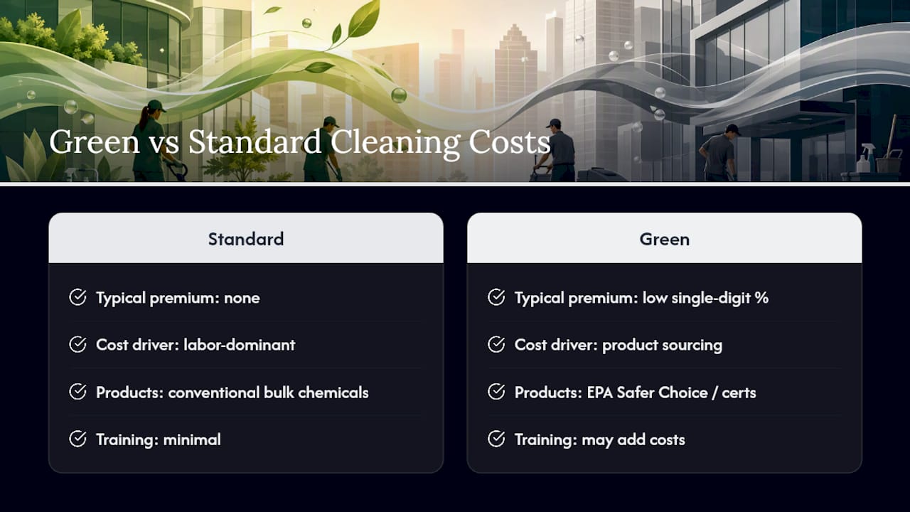 Does Green Cleaning Change the Price? — overview diagram