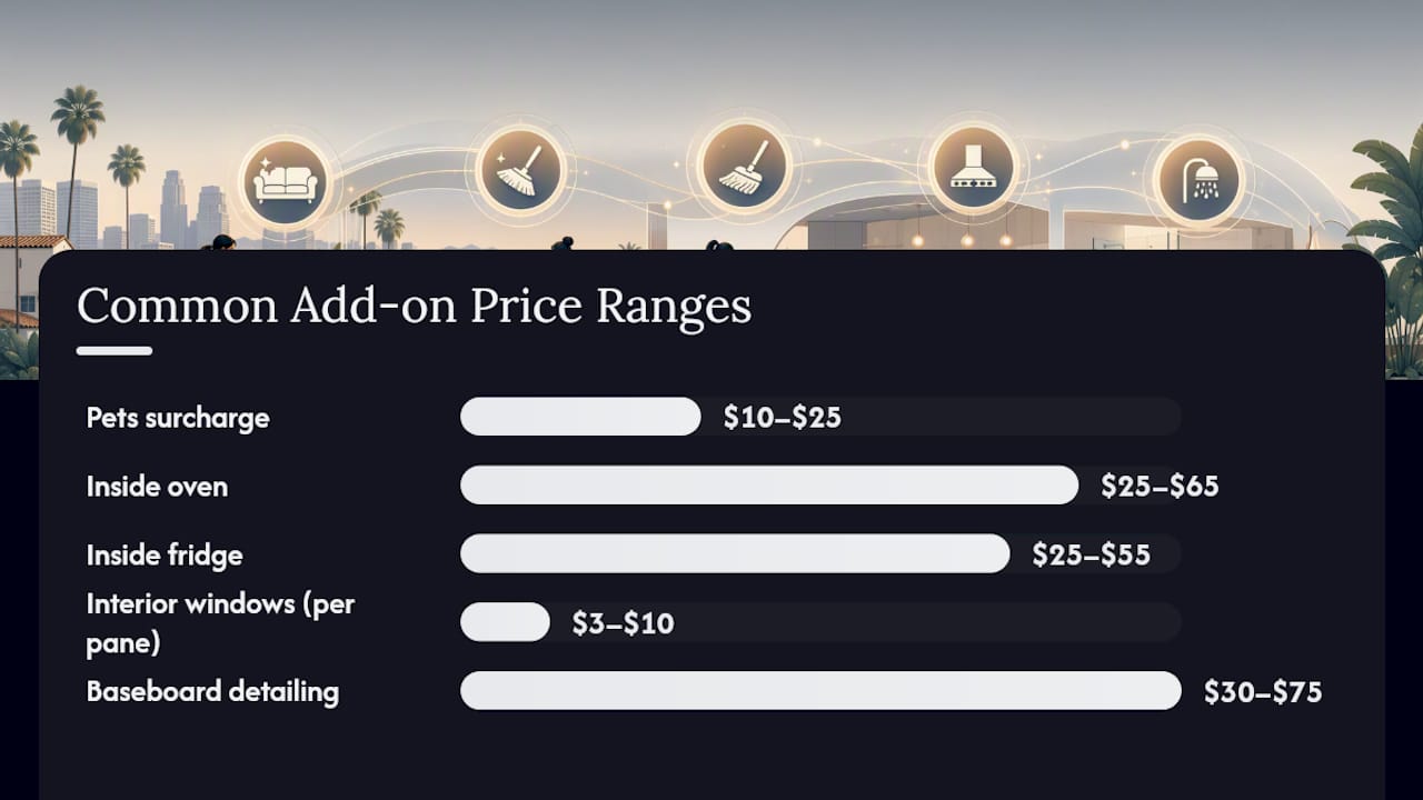 What Affects Price: Cost Drivers and Add-On Amounts — overview diagram