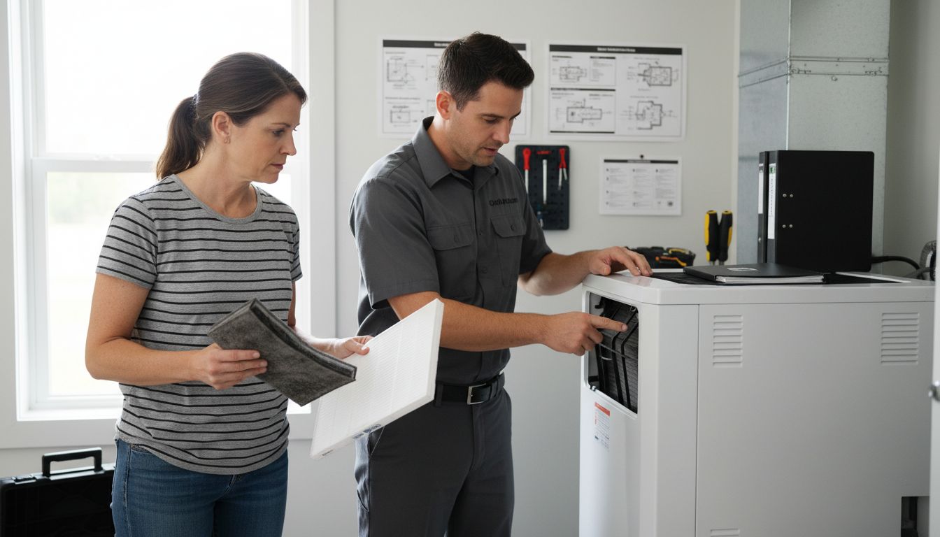 HVAC air filter replacement