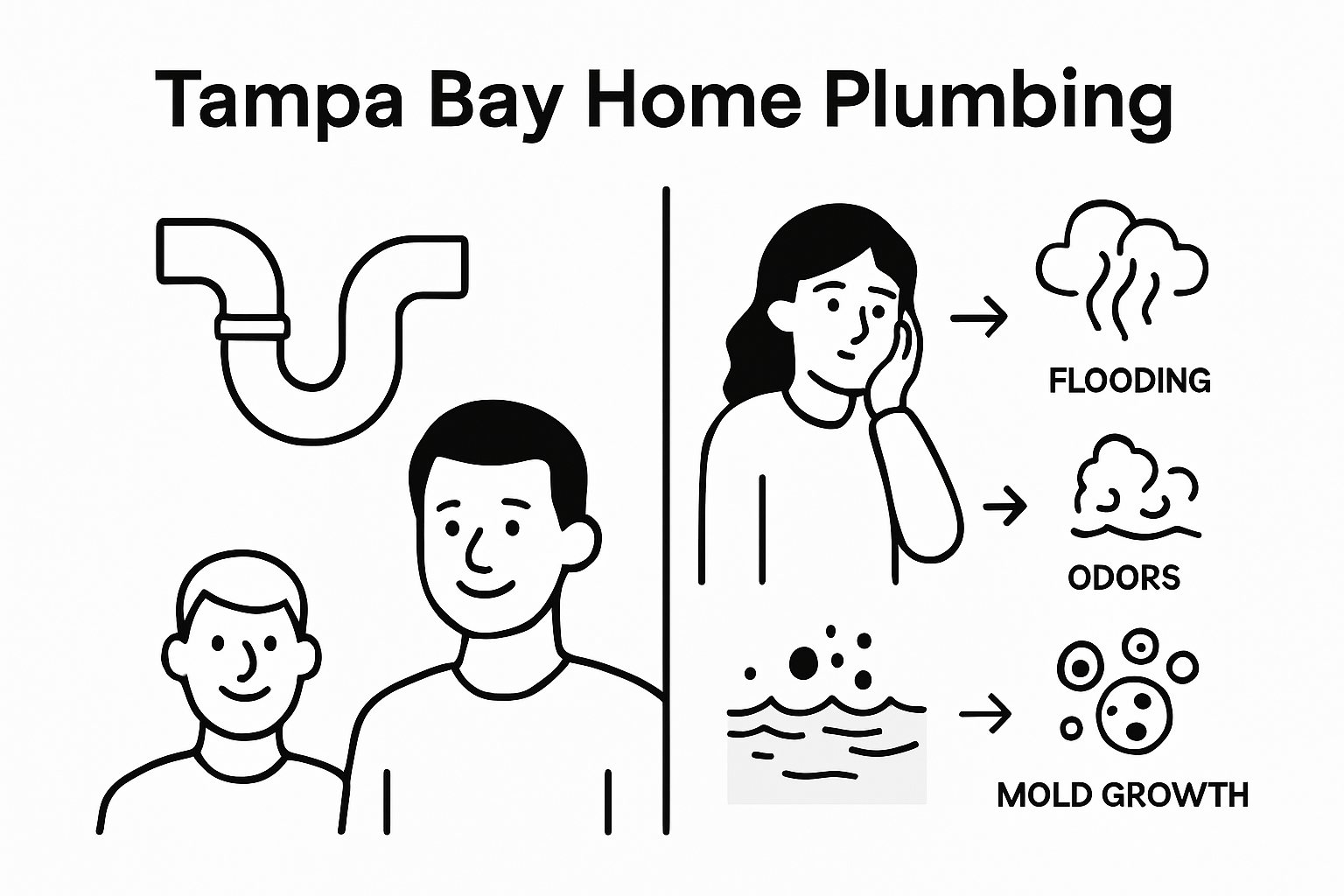 Risks of neglecting drain cleaning infographic