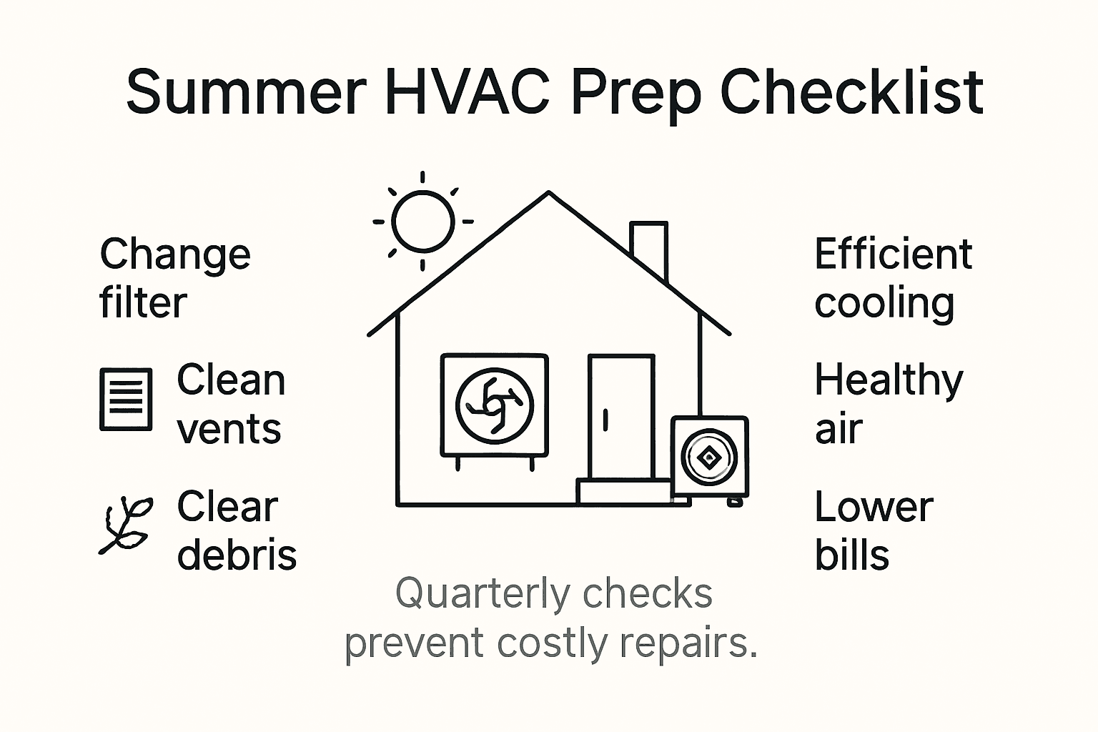 Infographic highlights summer HVAC prep steps
