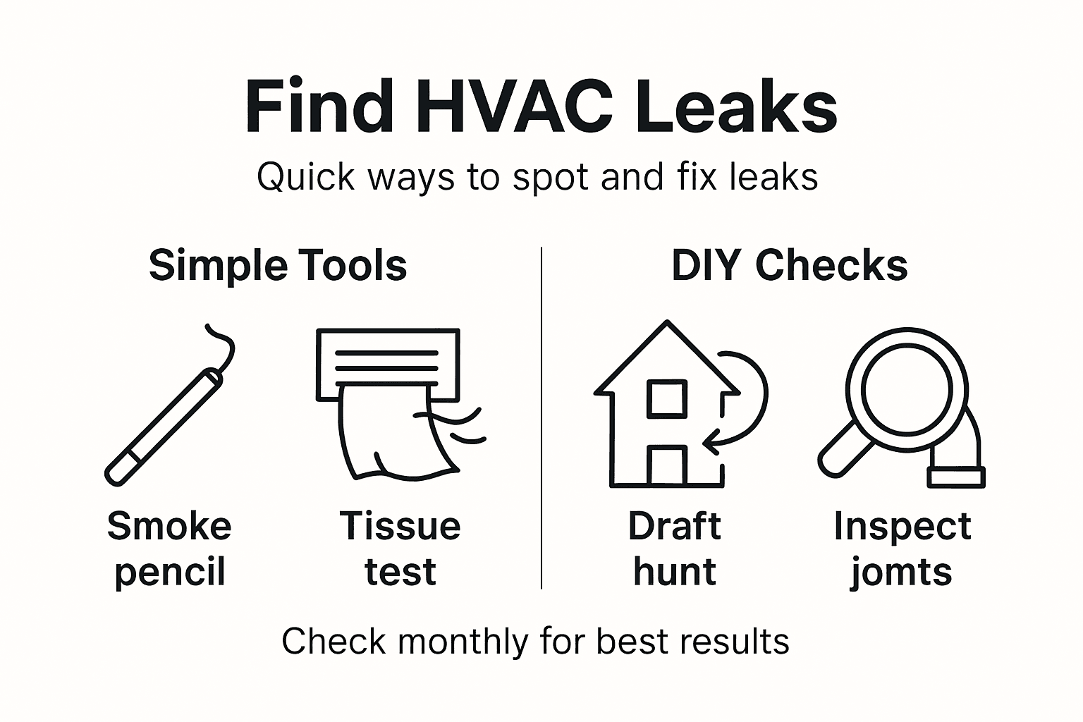 Infographic on HVAC leak detection methods
