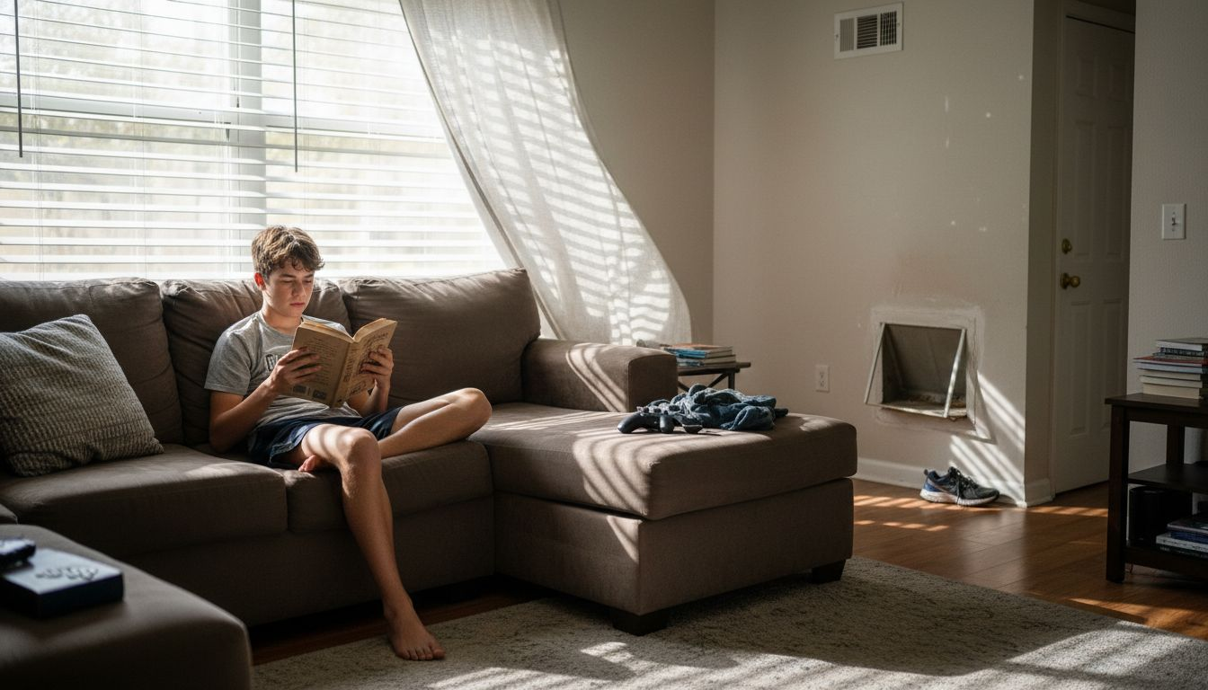 Return air vent partially blocked in Tampa home