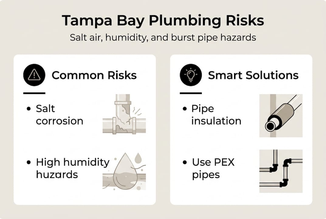 Infographic highlights Tampa Bay plumbing risks and solutions