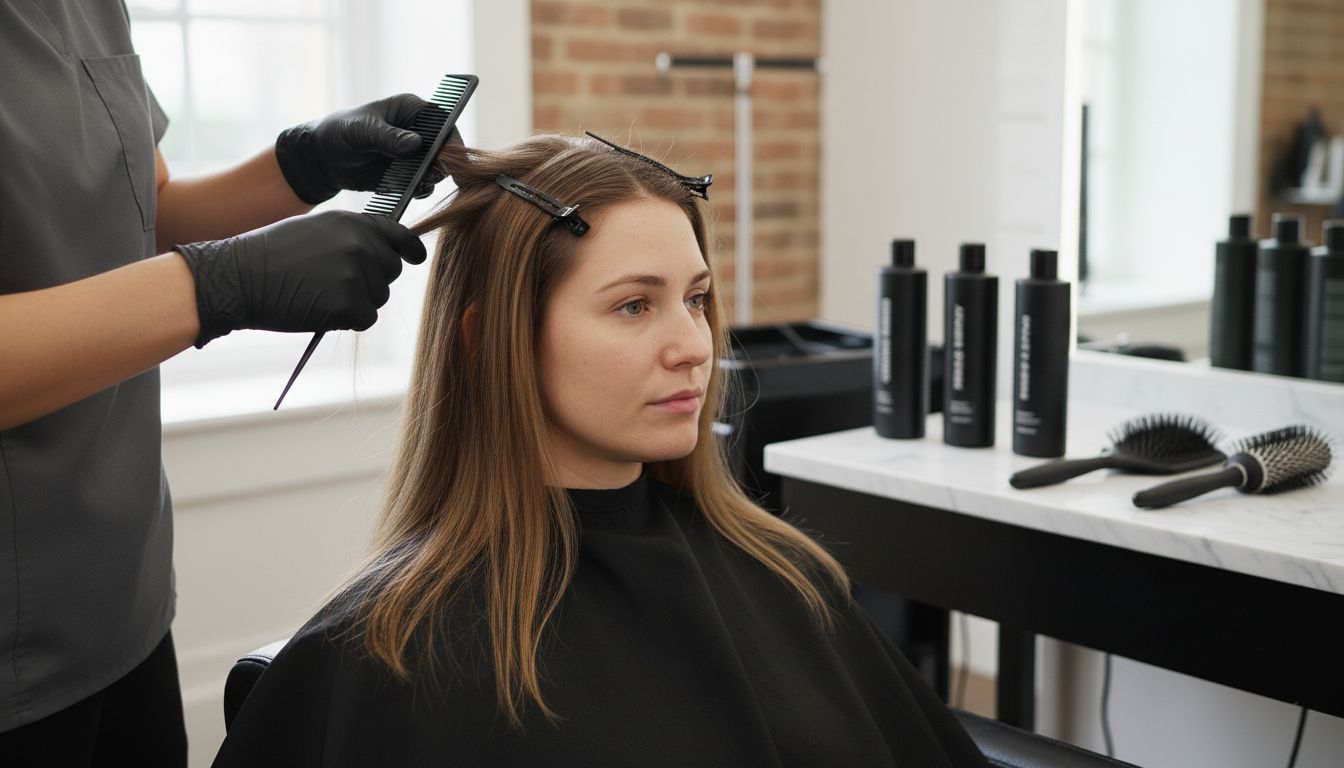 prepare thin hair extensions