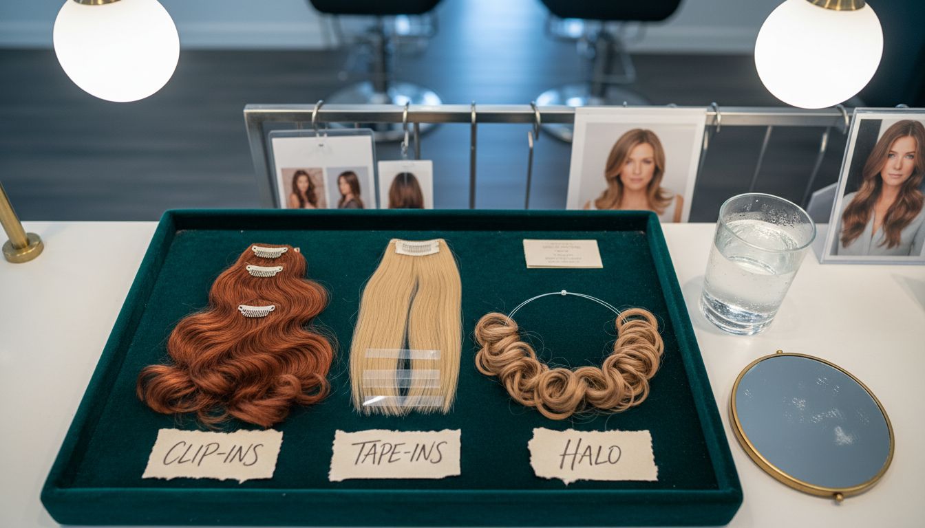 Types of face framing extensions on display