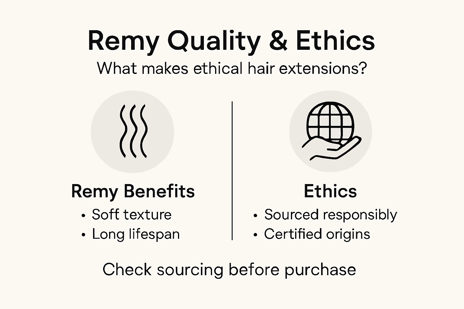 Infographic about Remy quality and ethical sourcing