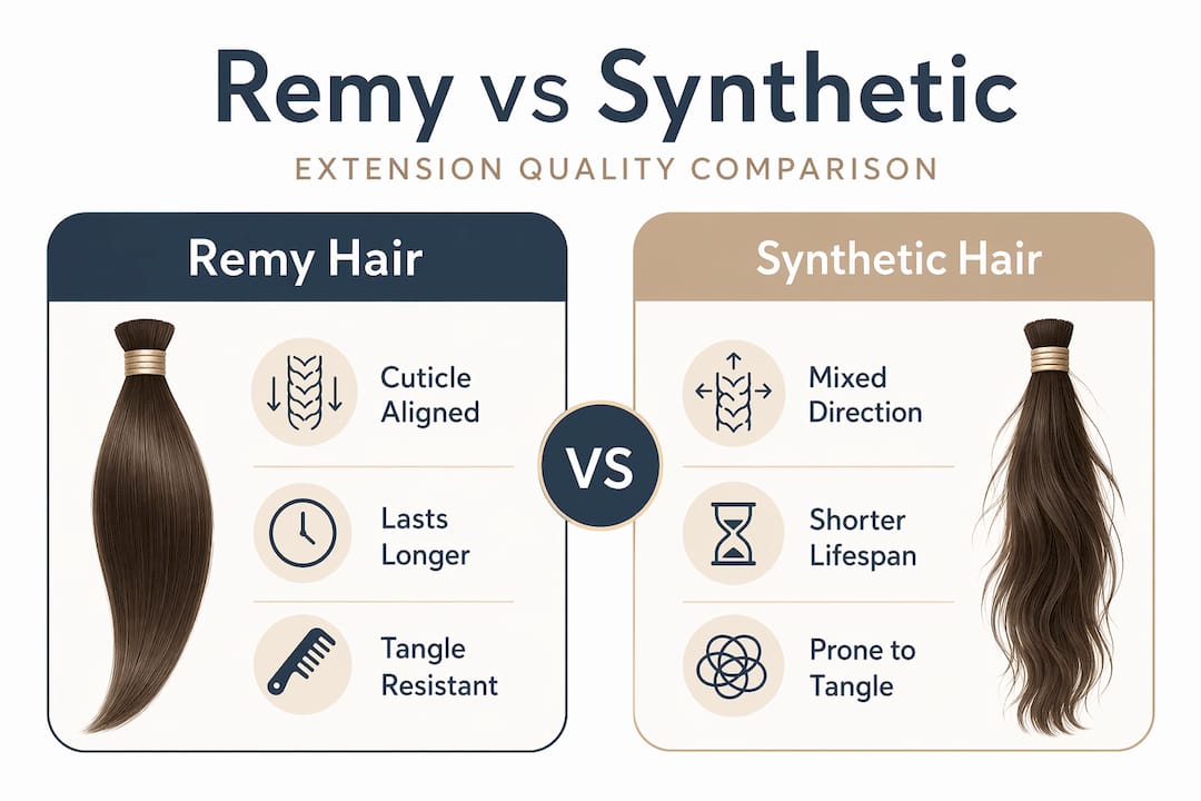 Infographic comparing Remy and synthetic extensions