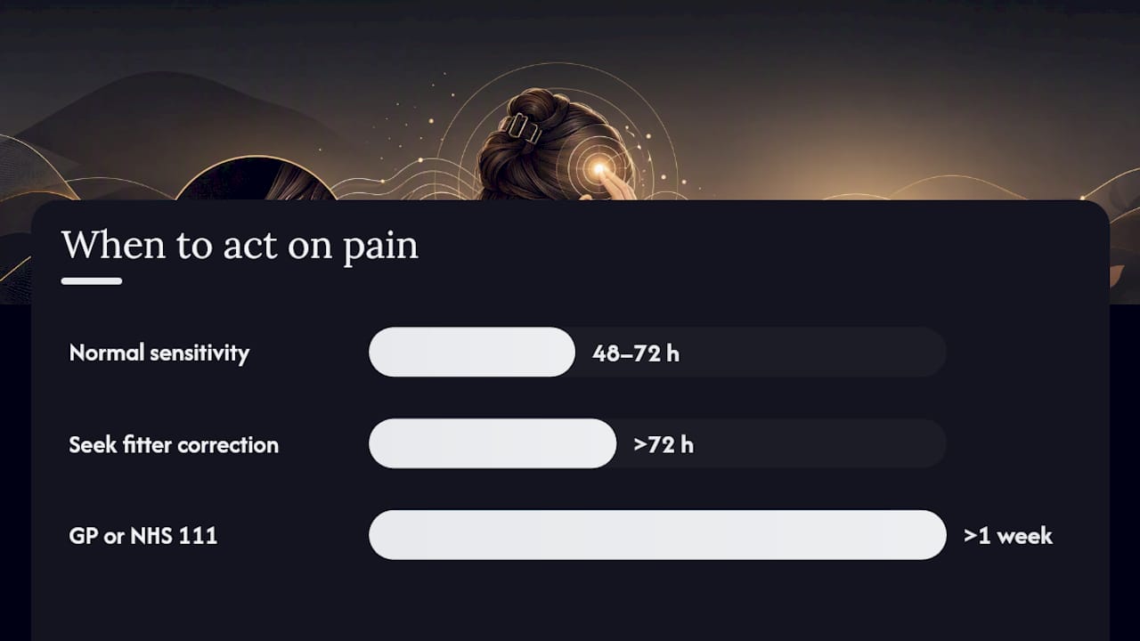 Diagram of causes, prevention, and response to scalp pain