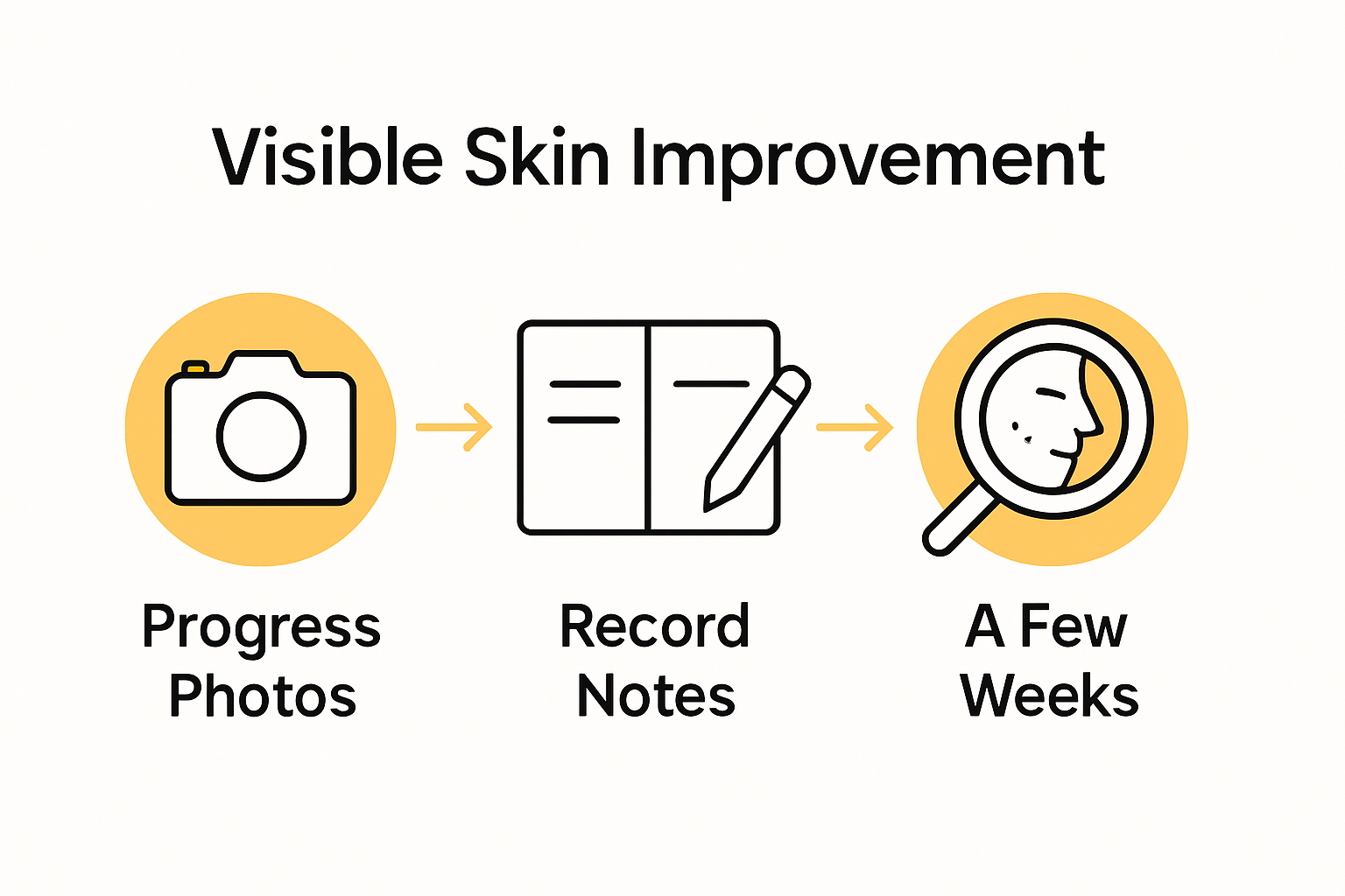 Timeline for tracking collagen skin improvements