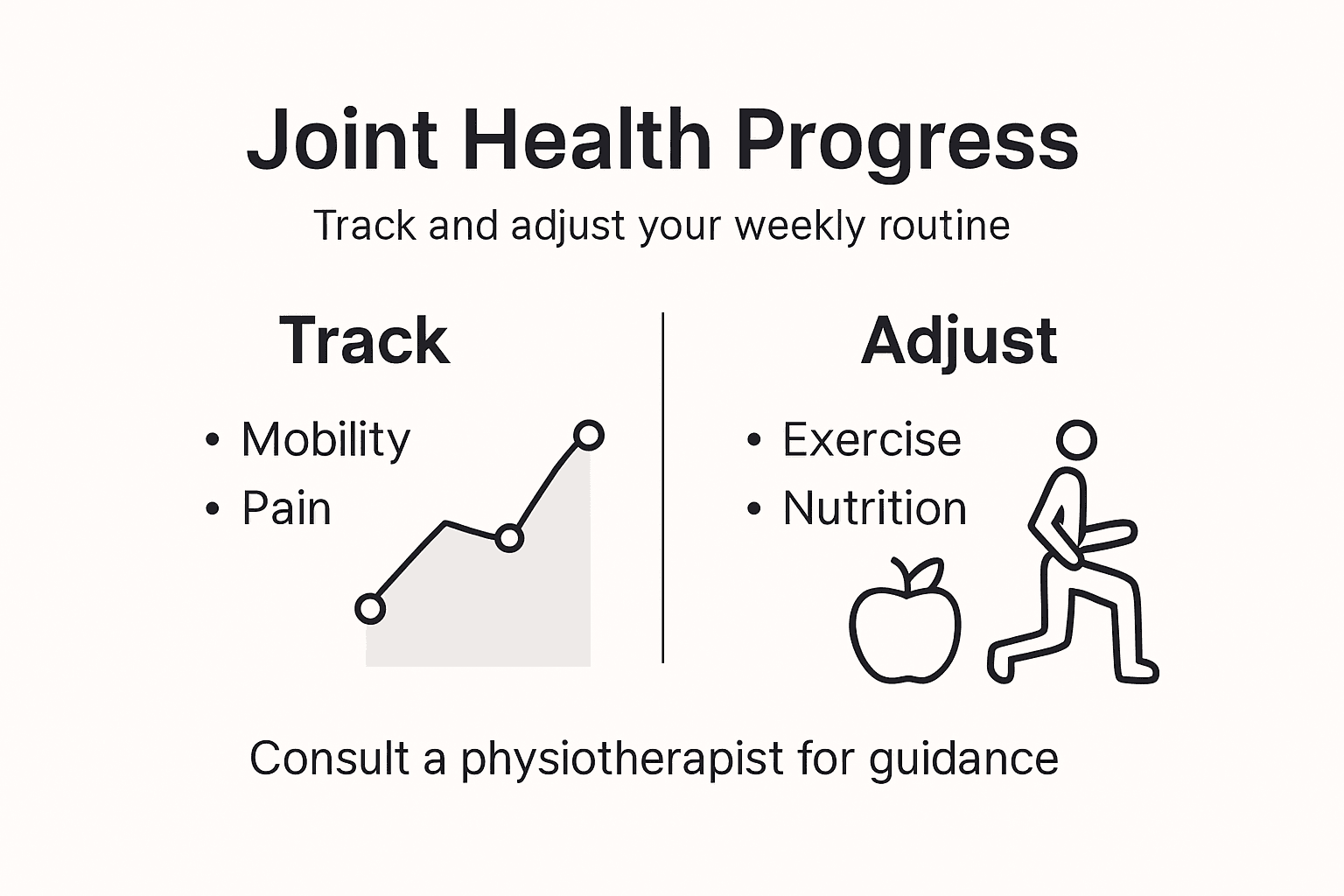 Infographic tracking and improving joint health