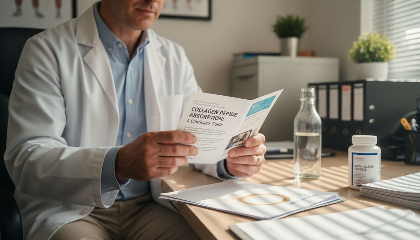 Nutritionist explaining collagen absorption