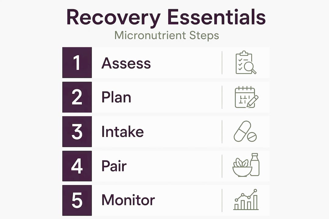 Infographic shows micronutrient recovery steps