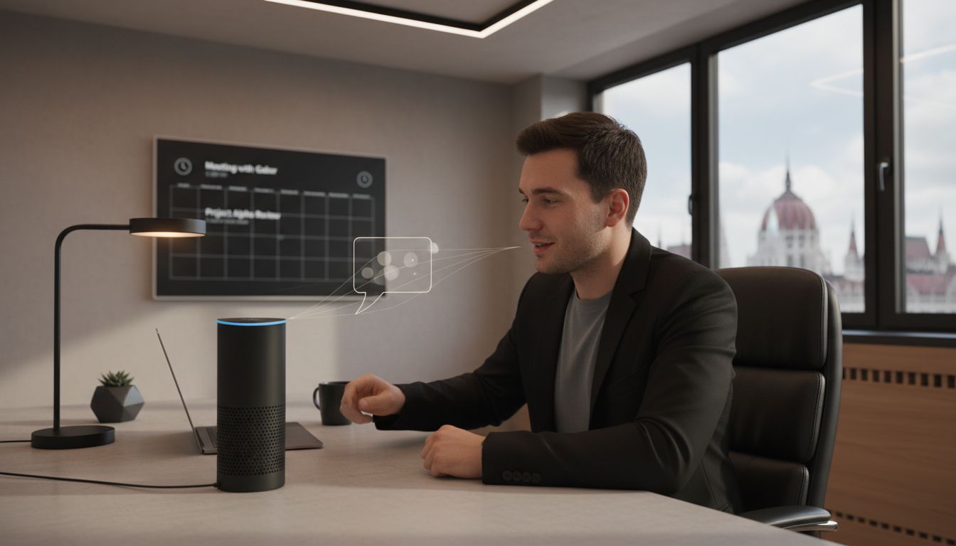 Alexa okos asszisztens iroda