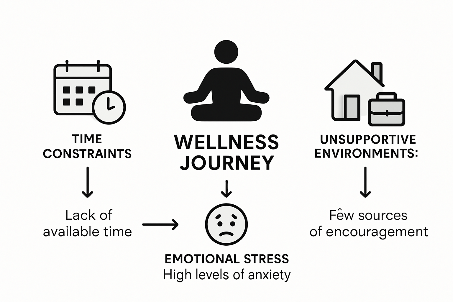 Infographic of barriers to women’s wellness