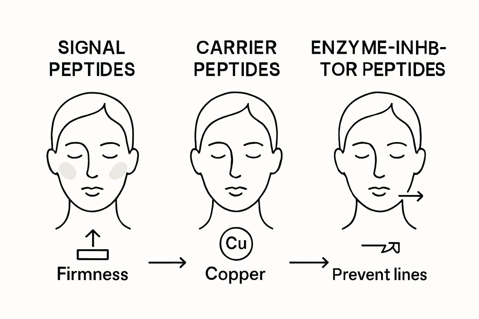 Infographic compares main types of peptides