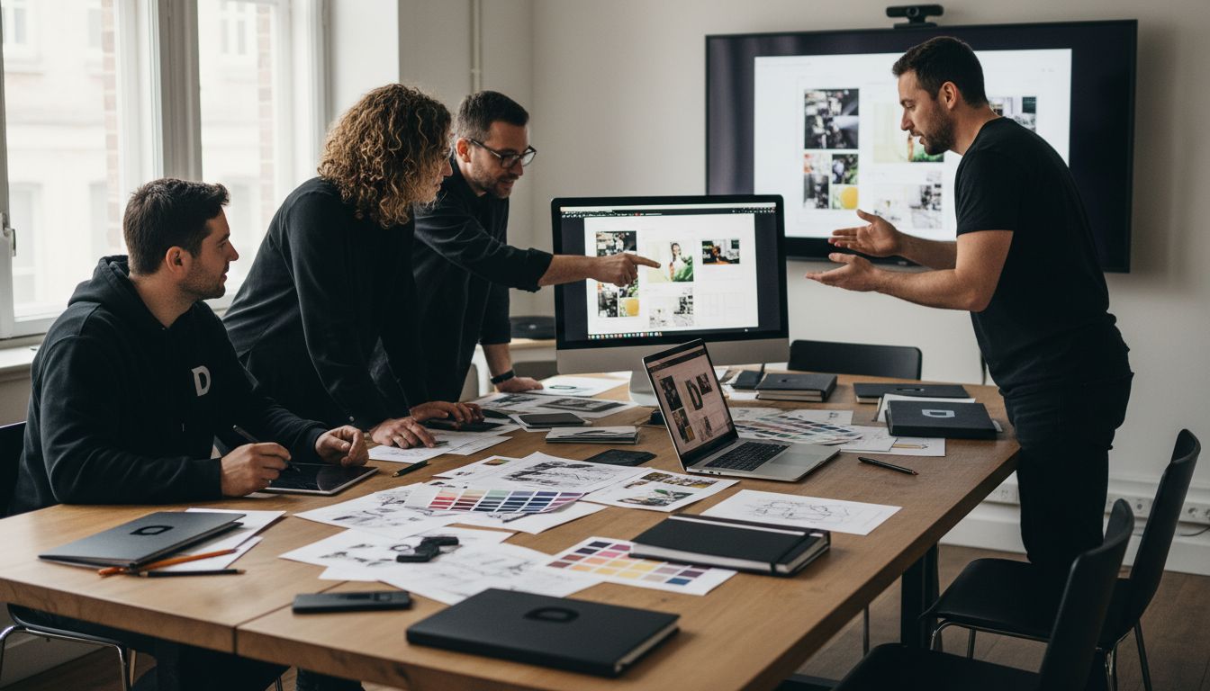 colaboración equipo diseño gráfico