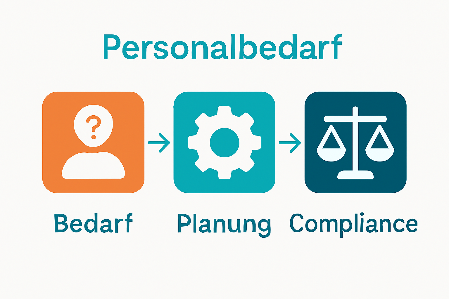 Infografik zeigt Schritte der Personalplanung bei Events