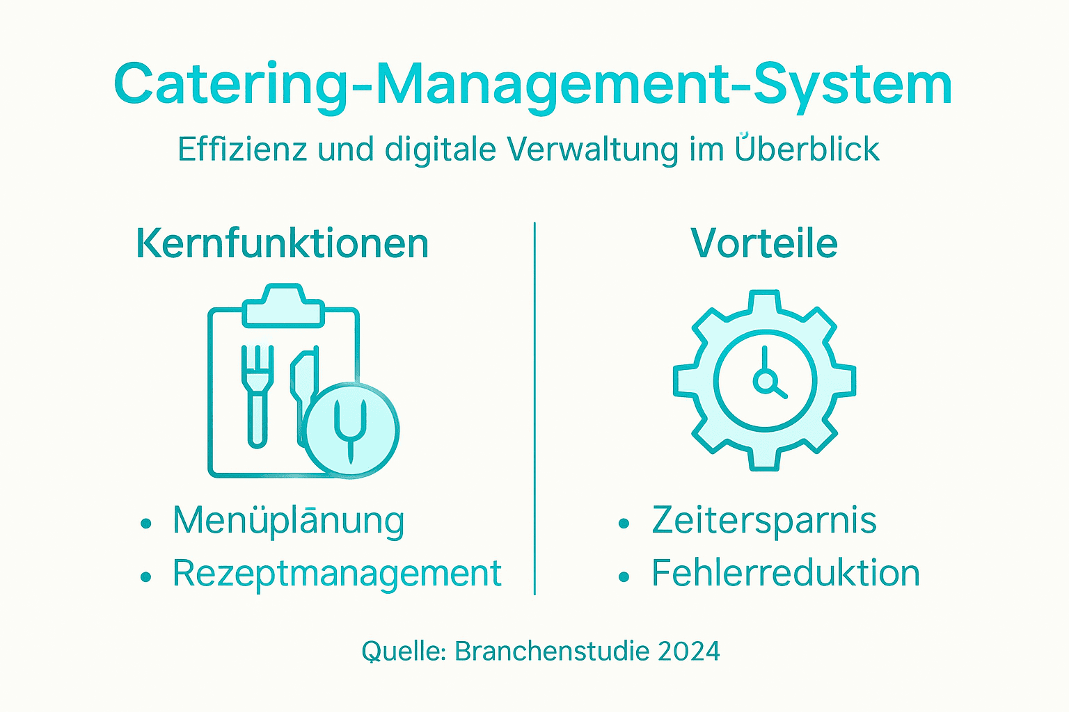 Infografik: Das Wichtigste rund ums Catering-Management auf einen Blick