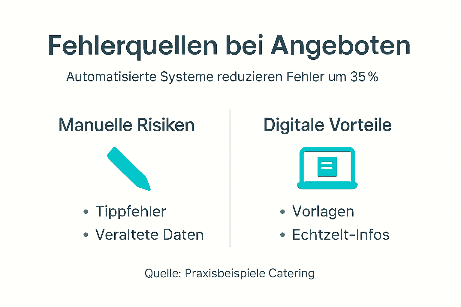 Infografik: Typische Stolpersteine und Chancen digitaler Lösungen