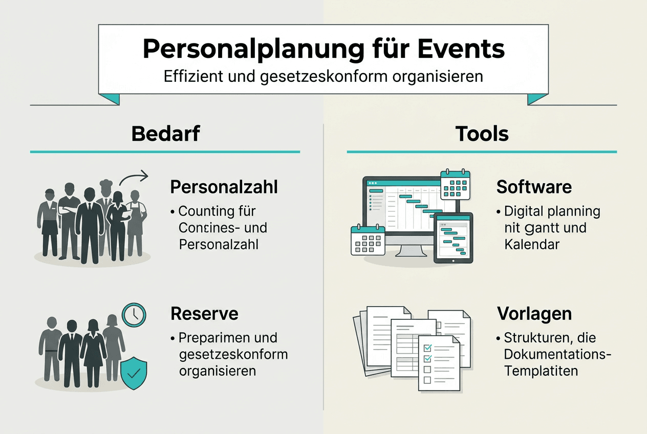 Praktische Infografik: So gelingt die Planung von Event-Personal ganz einfach und effizient