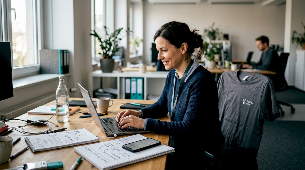 Als Eventmanager behalte ich den Überblick über digitale Arbeitsprozesse und sorge dafür, dass alle Abläufe reibungslos und effizient organisiert sind.