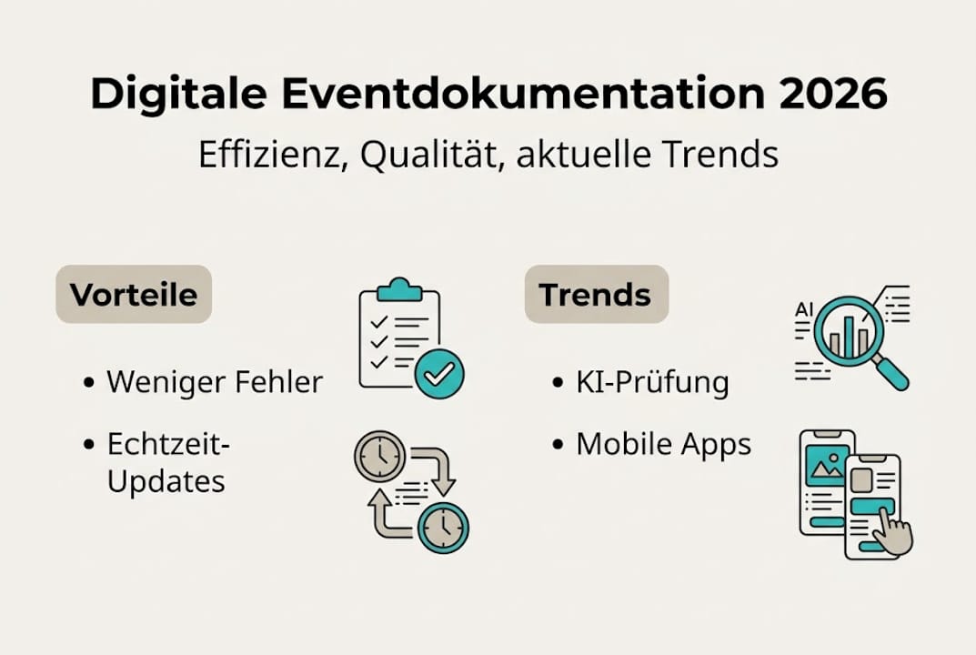 Infografik: Digitale Eventdokumentation – Chancen, Nutzen und aktuelle Entwicklungen