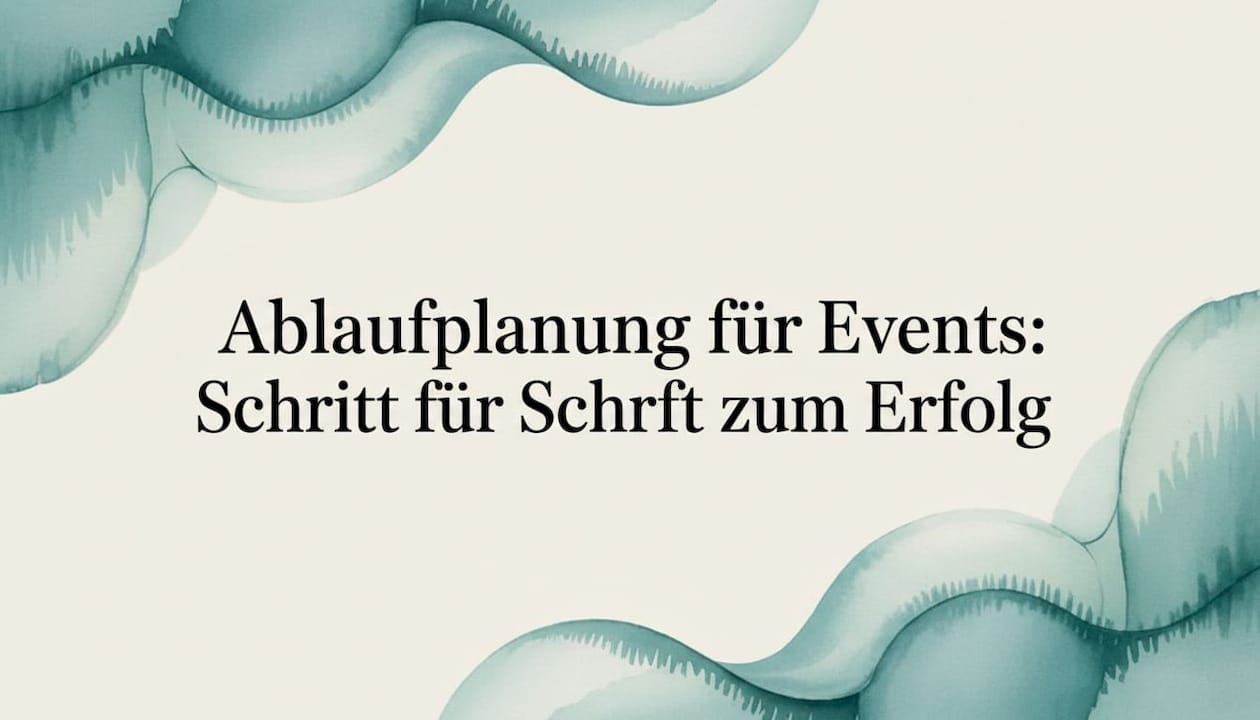 Stilvolle Titelseite mit dekorativem Aquarell-Schleifenrahmen