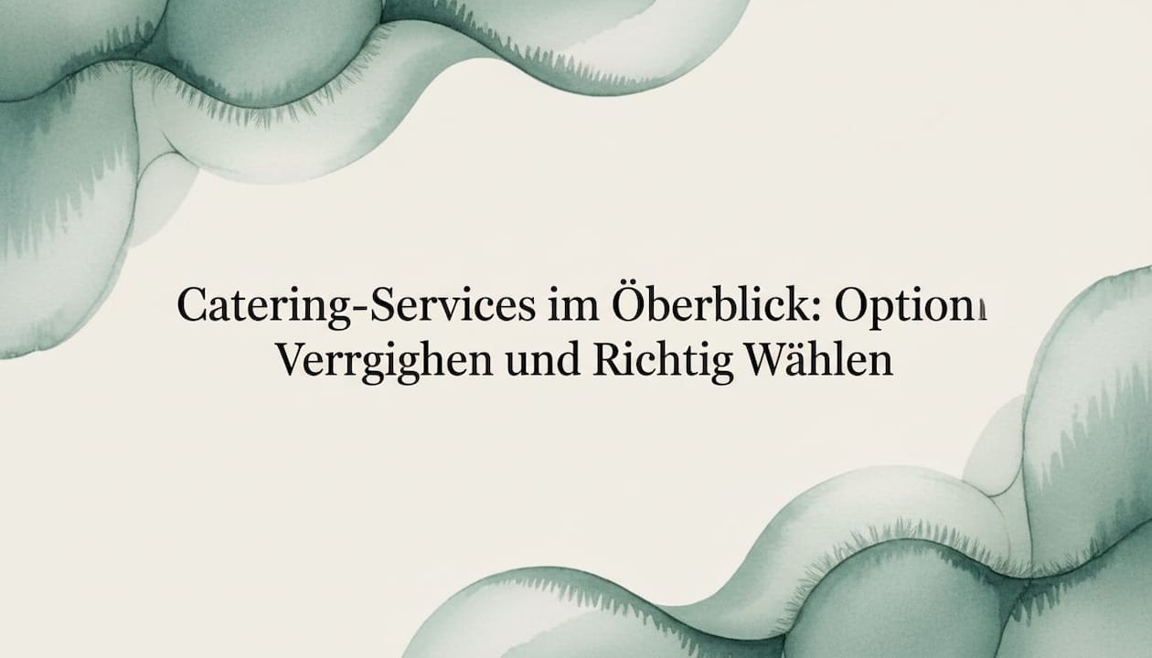 Aquarell-Illustration einer Schleifen-Banderole als Titelkarte