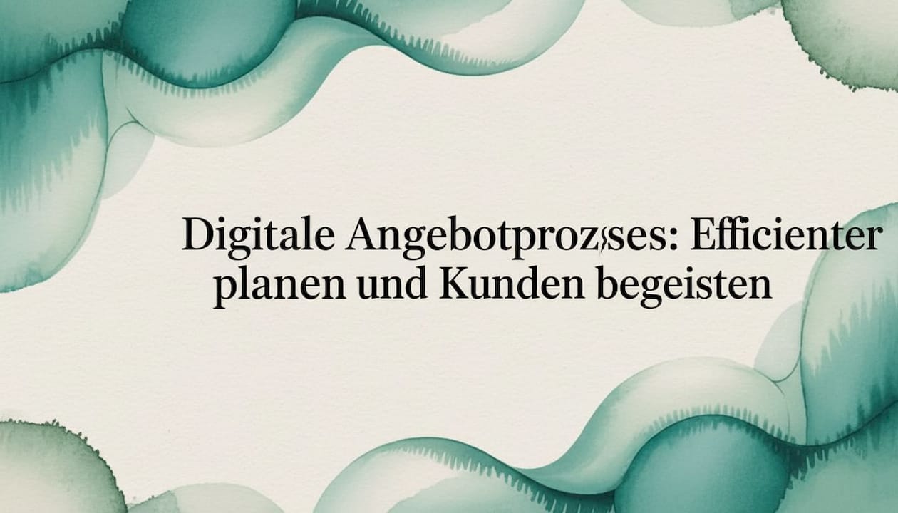 Aquarell-Rahmenillustration für ein Titelbild im Editorial-Stil