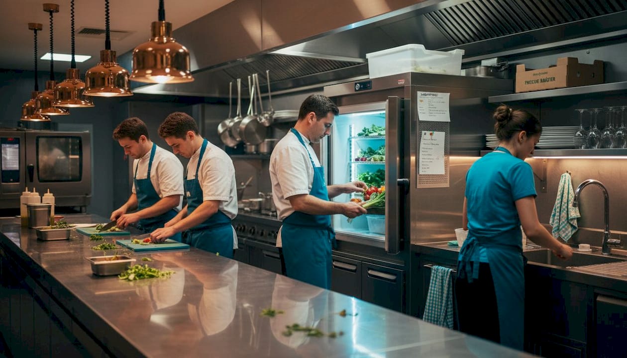 In unserer Eventküche greift ein Rad ins andere – das Team arbeitet Hand in Hand und sorgt für einen reibungslosen Ablauf.