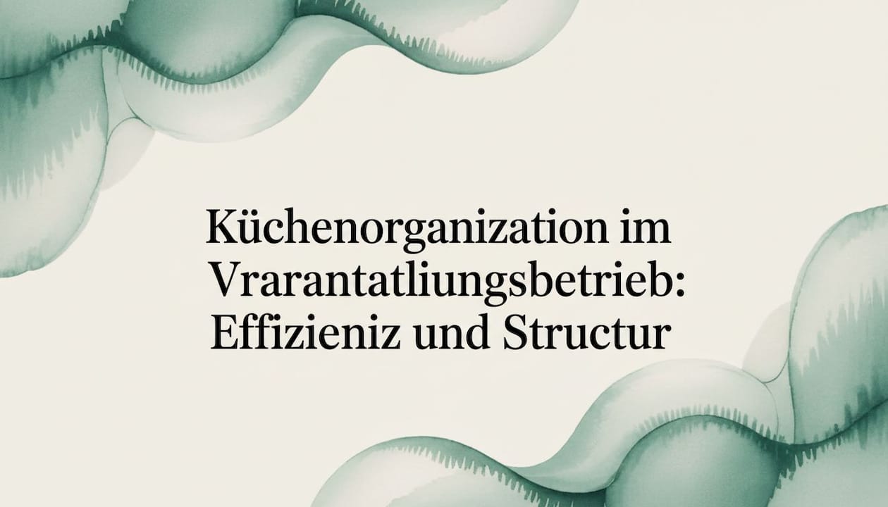 Küchenorganisation im Veranstaltungsbetrieb: Effizienz und Struktur