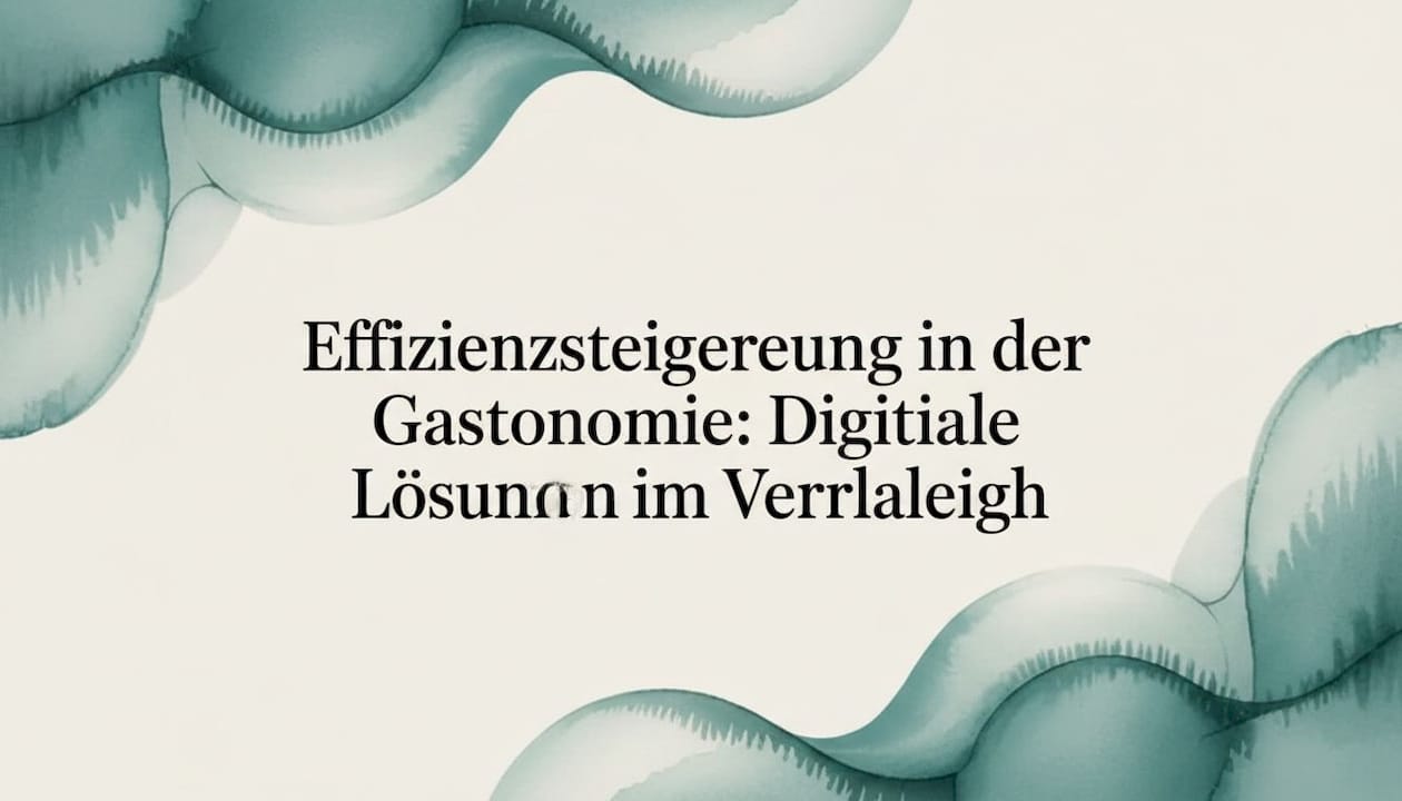 Effizienzsteigerung in der Gastronomie: Digitale Lösungen im Vergleich