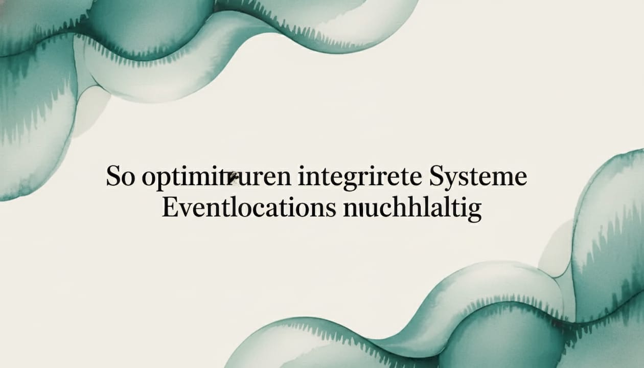 So optimieren integrierte Systeme Eventlocations nachhaltig