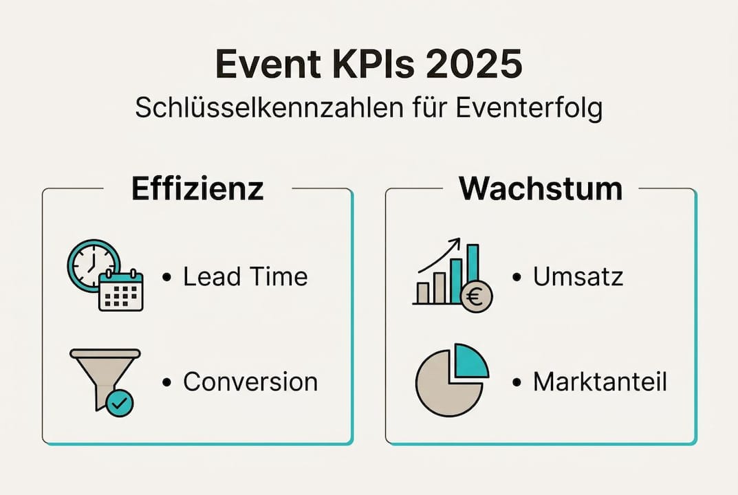 Übersicht der wichtigsten Kennzahlen zur Erfolgsmessung von Veranstaltungen