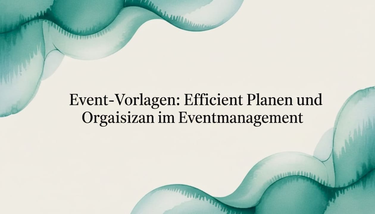 Stilvoll gestaltete Titelgrafik in Aquarelloptik für den Veranstaltungsartikel