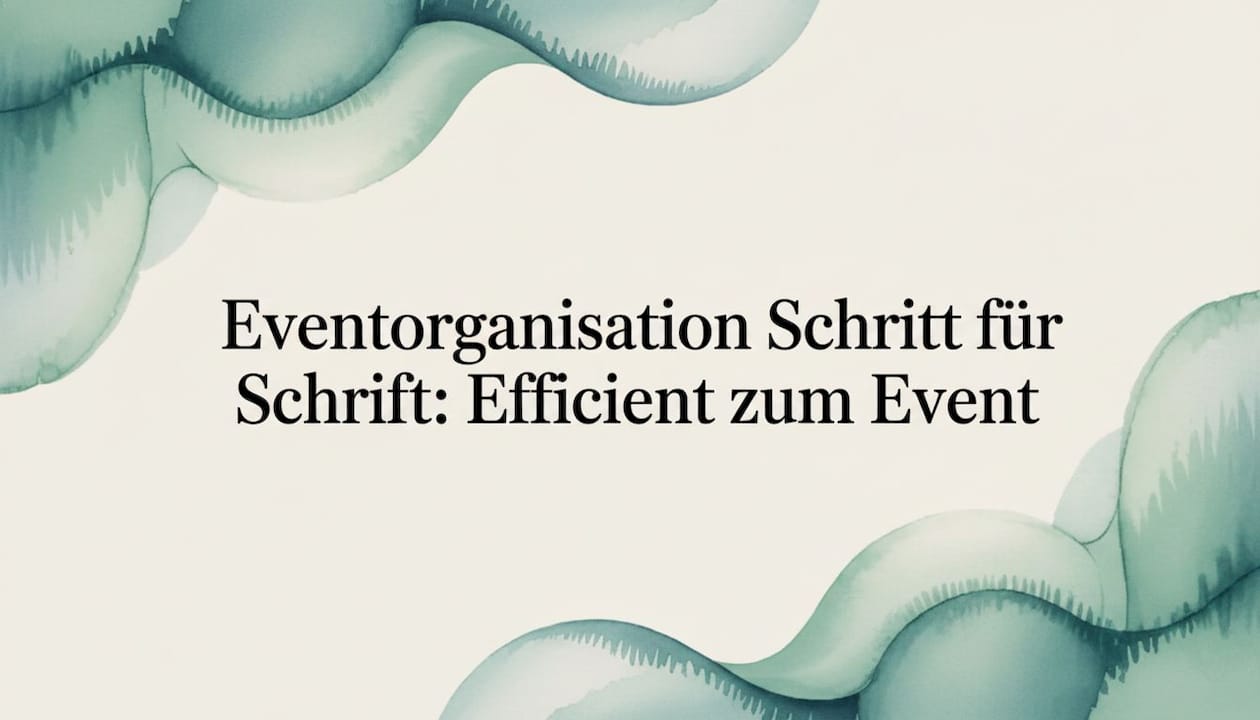Stilvoller Rahmen mit Aquarellbändern für das Titelblatt Ihrer Veranstaltungsorganisation