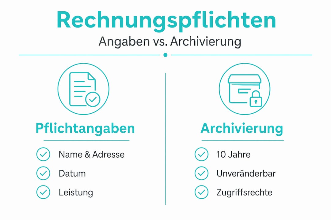 Übersicht: Was muss ins Impressum und wie lange müssen Unterlagen aufbewahrt werden?
