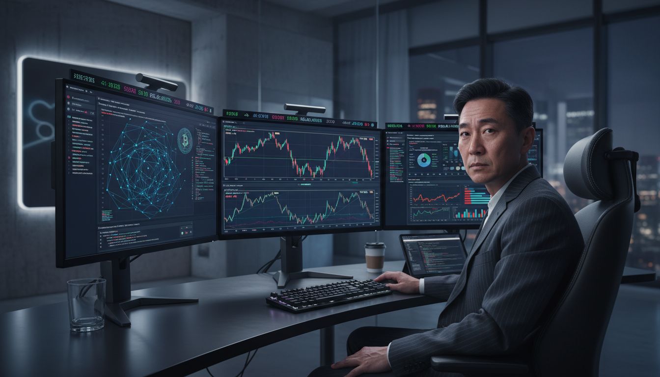 crypto trading workspace