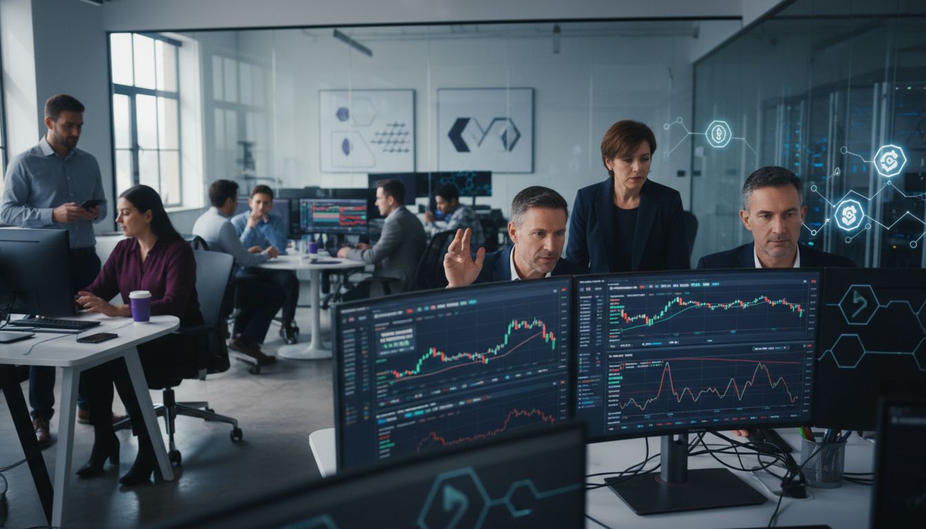 crypto trading workspace