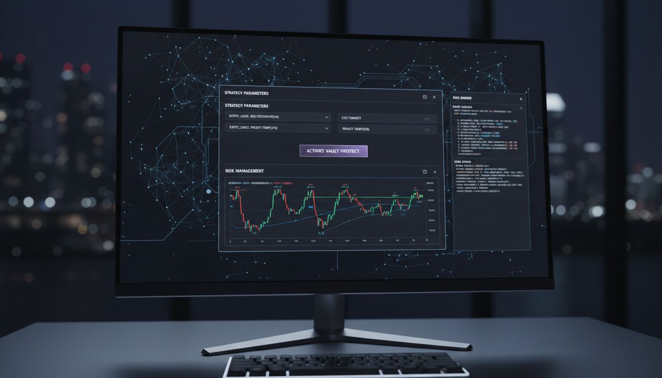 Woman customizing crypto strategy at table