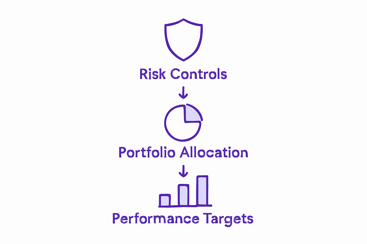 Risk management and portfolio infographic