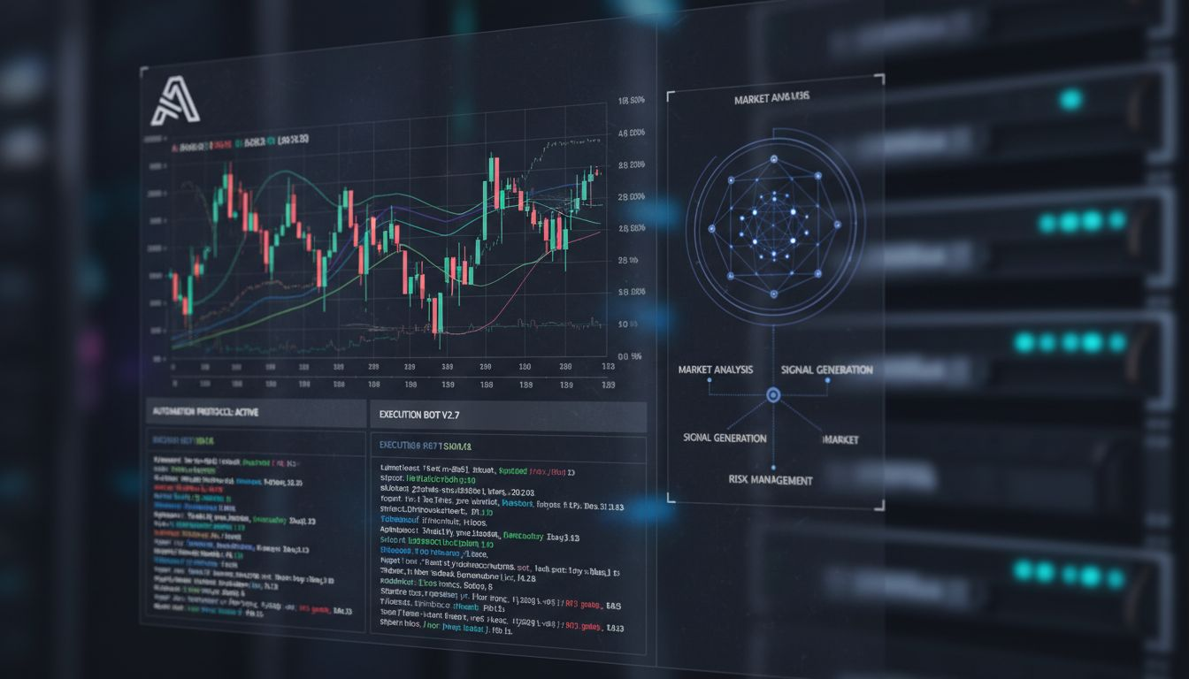 Trader analyzing crypto charts on devices